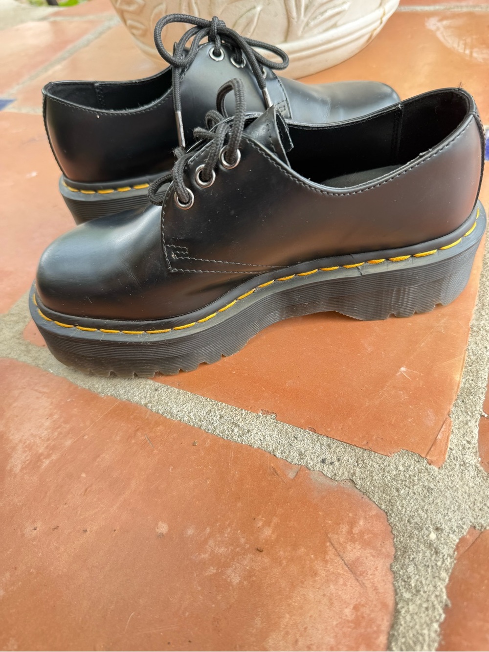 Dr. Martens 1461 Quad Platform Oxfords Black US 7 - Picture 12 of 12